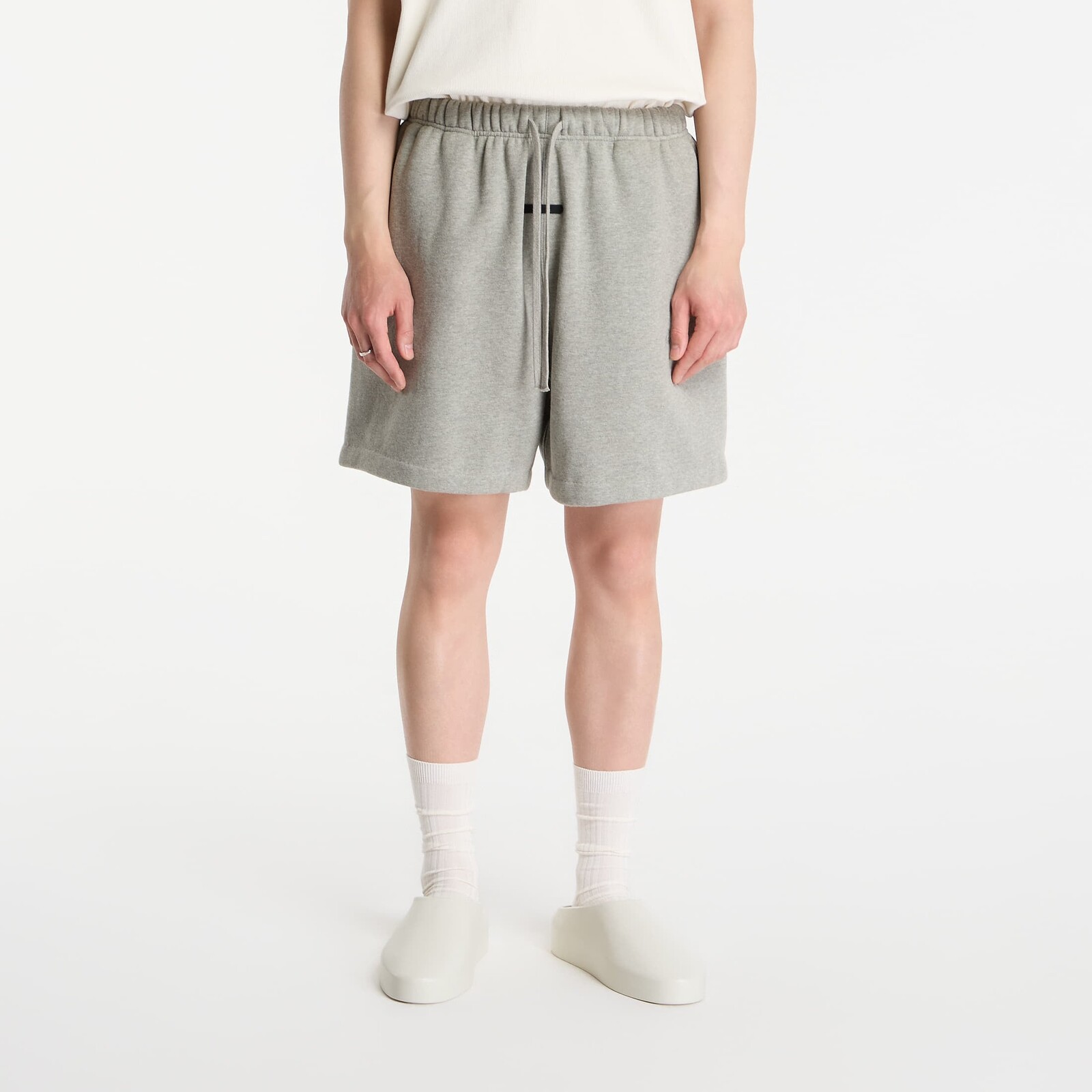 Šortky Fear of God Essentials Signature Classic Short Concrete Heather/ Dark Concrete Heather XXL