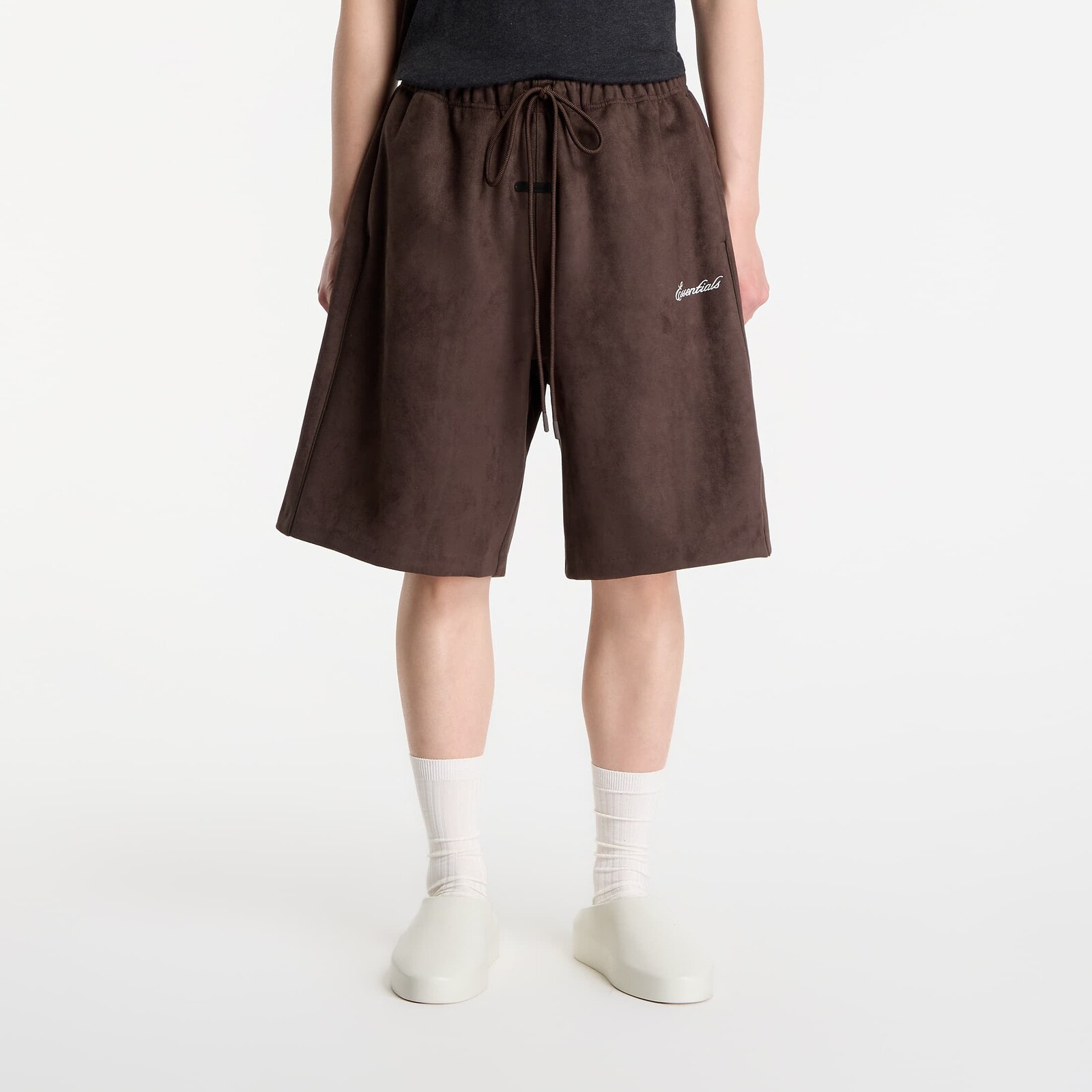 Šortky Fear of God Essentials Signature Relaxed Short Brown XL