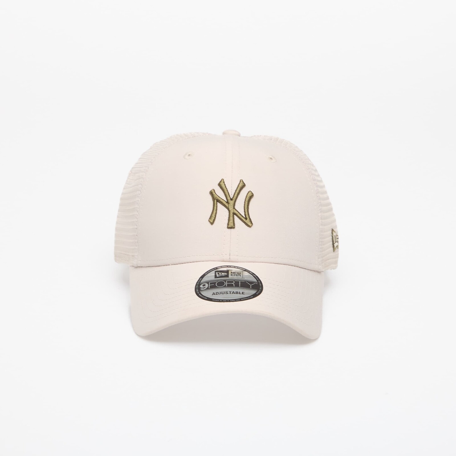 Šiltovka New Era 9FORTY Trucker MLB Midi Homefield New York Yankees Stone/ New Olive Universal