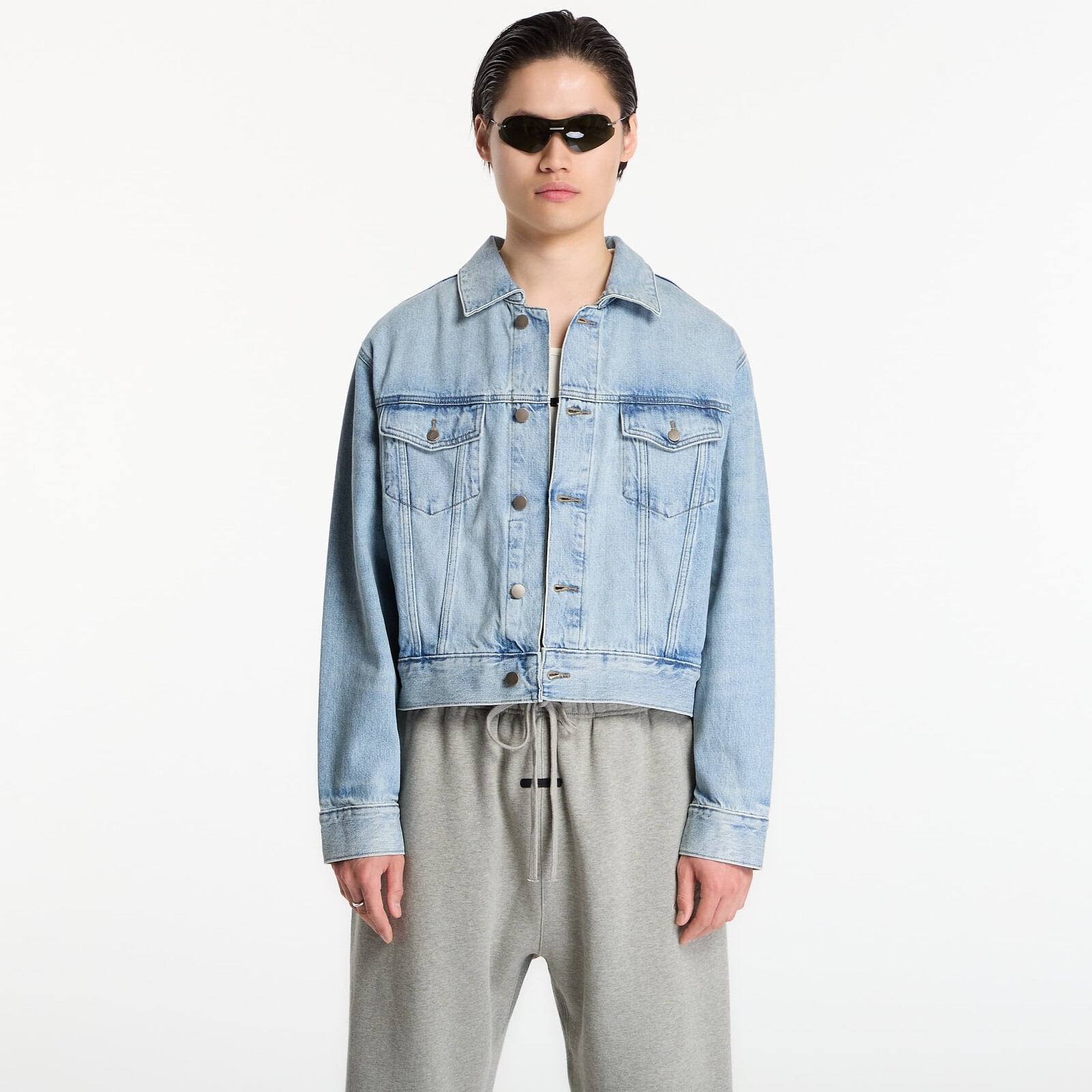 Bunda Fear of God Essentials Classic Denim Jacket Classic Blue L