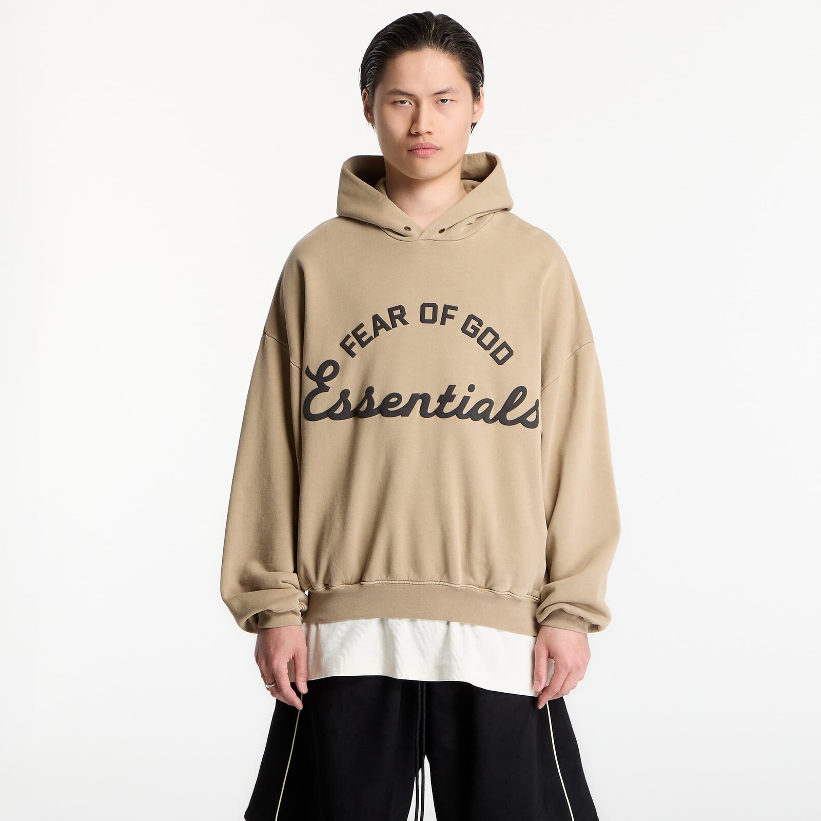 Mikina Fear of God Essentials Training 90'S Hoodie Faded Dune S
