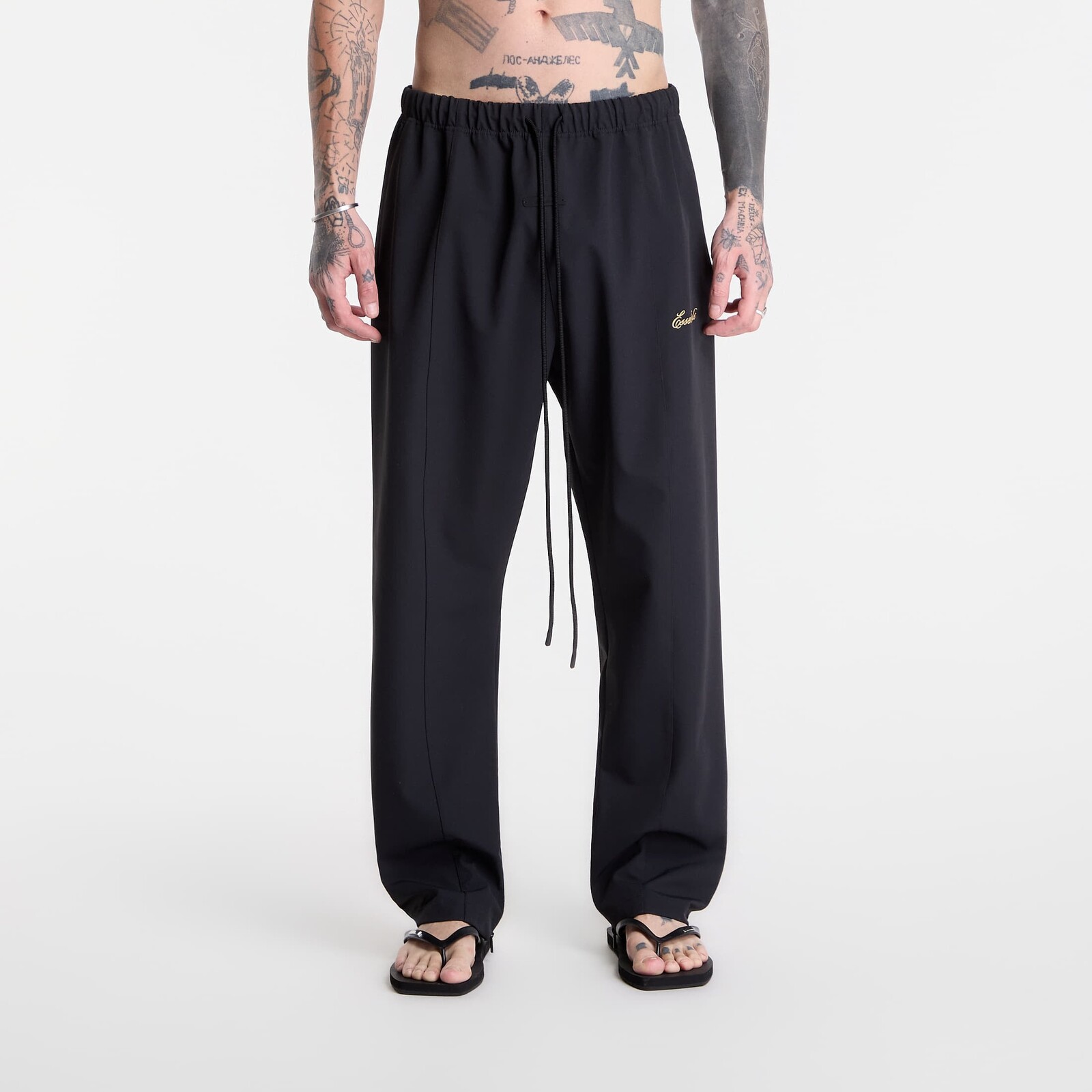 Tepláky Fear of God Essentials Signature Track Pant Vintage Black XL