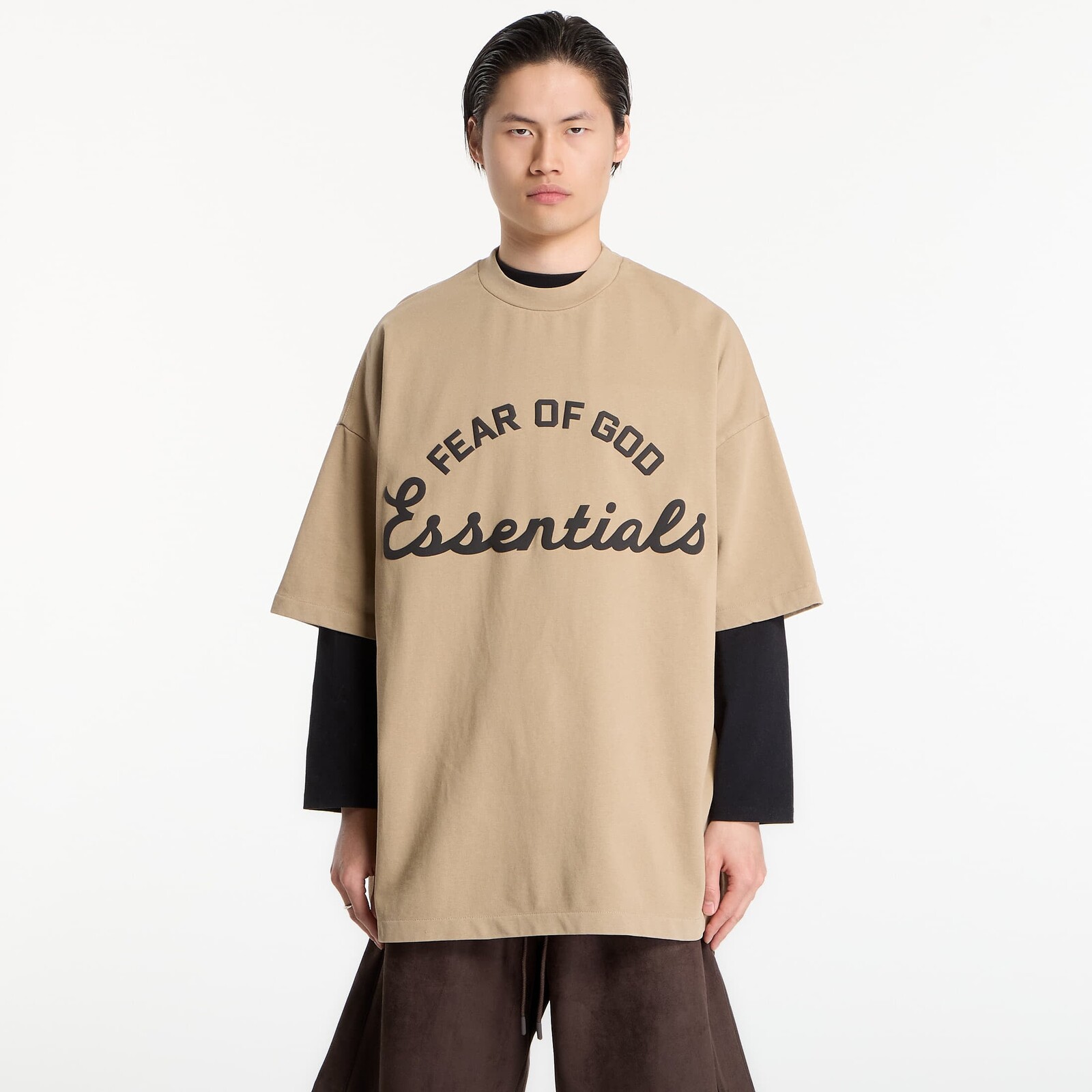 Tričko Fear of God Essentials Training 90'S Short Sleeve Tee Faded Dune XXXL