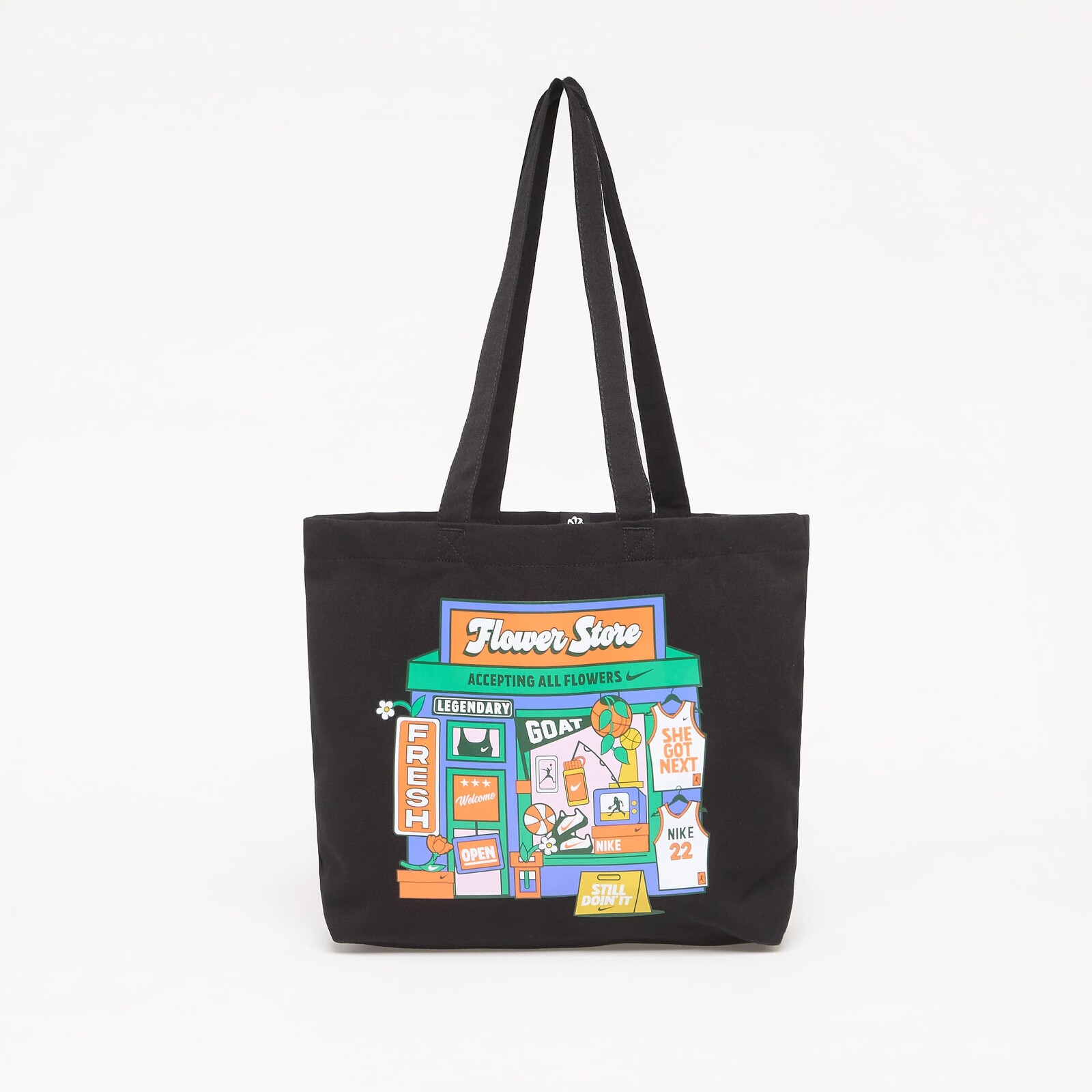Taška Nike Heritage Tote Bag 22L Black/ Stadium Green/ White Universal