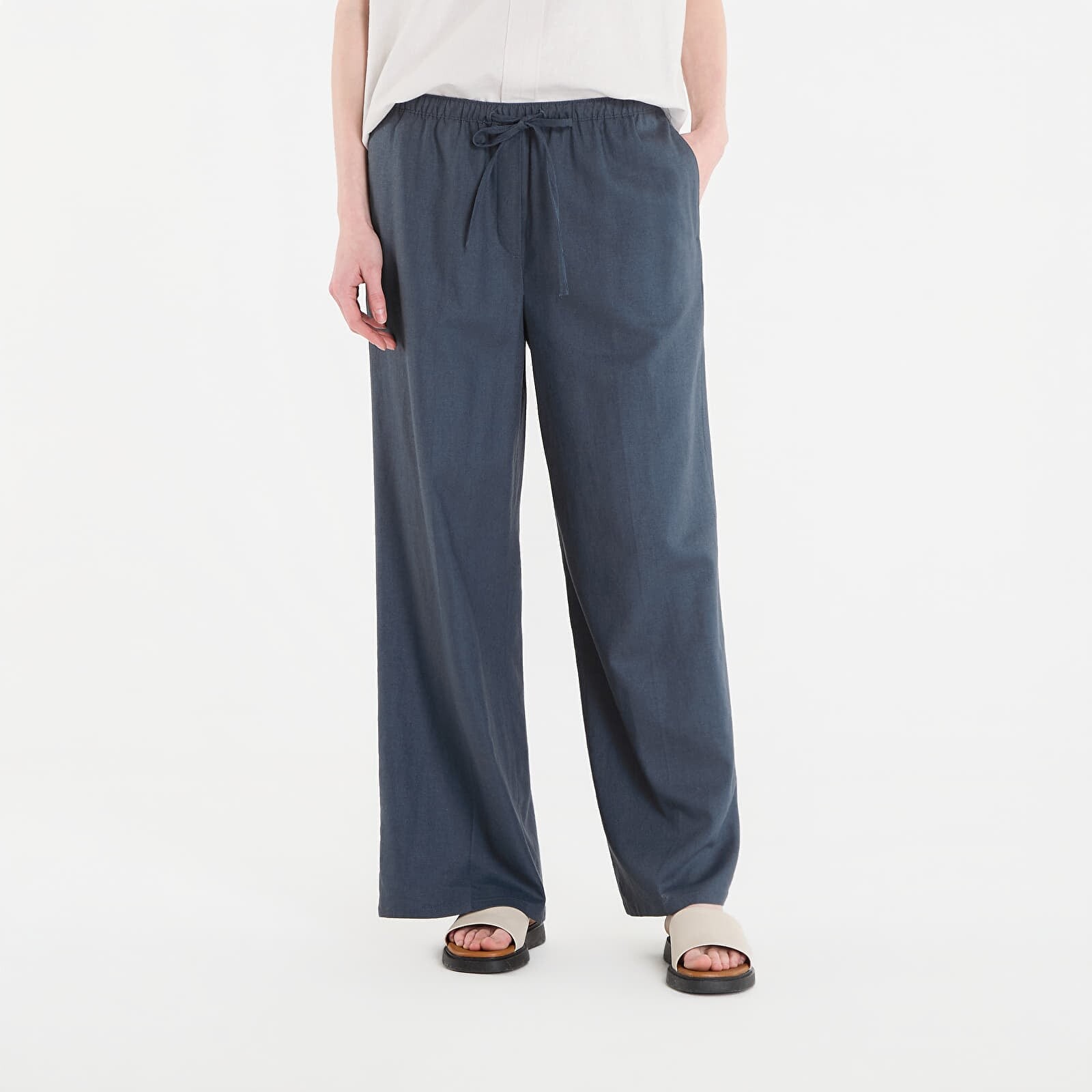 Kalhoty Calvin Klein Jeans Linen Weekend Casual Pant Biloxi Blues L
