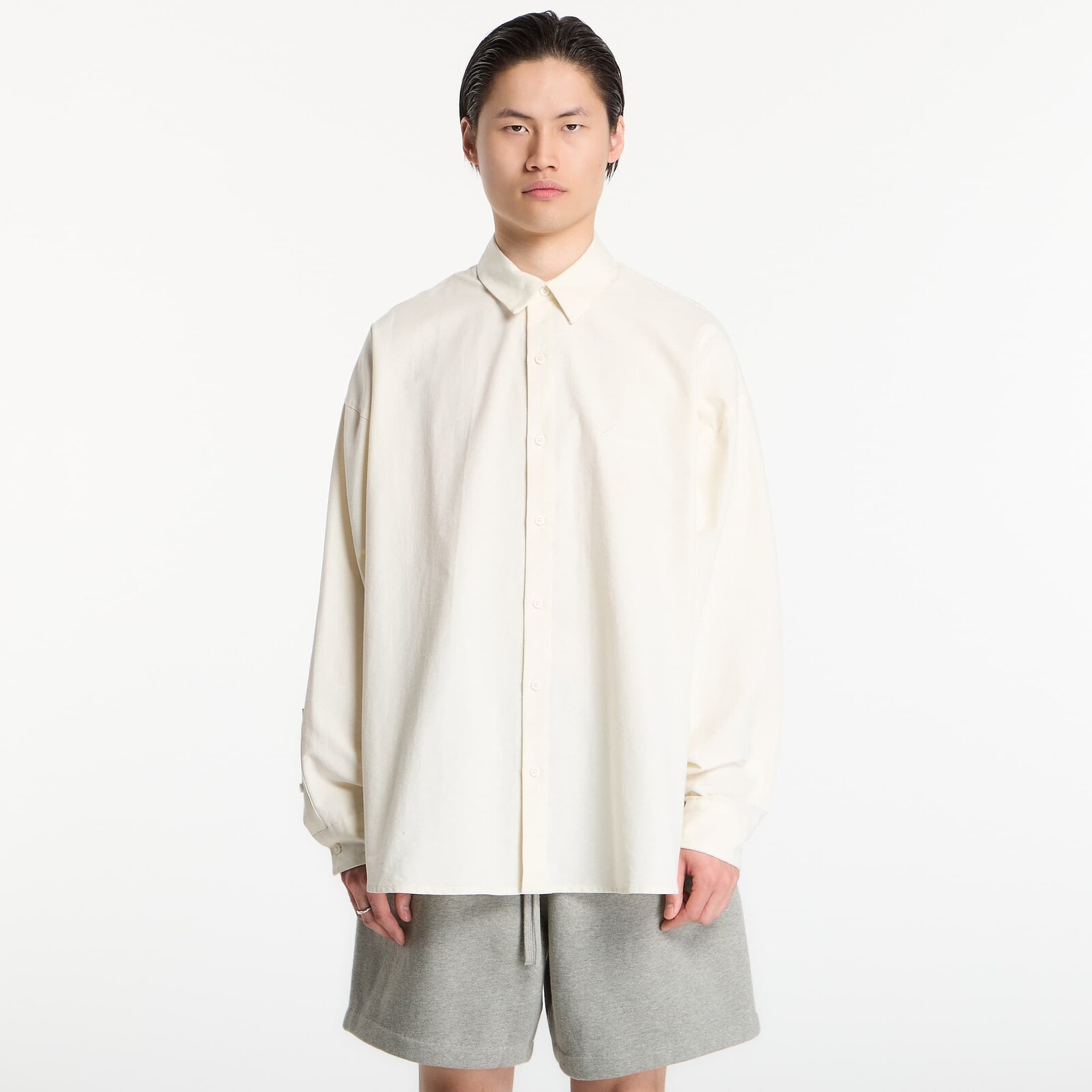 Košeľa Fear of God Essentials Signature Button Up Shirt Ivory L