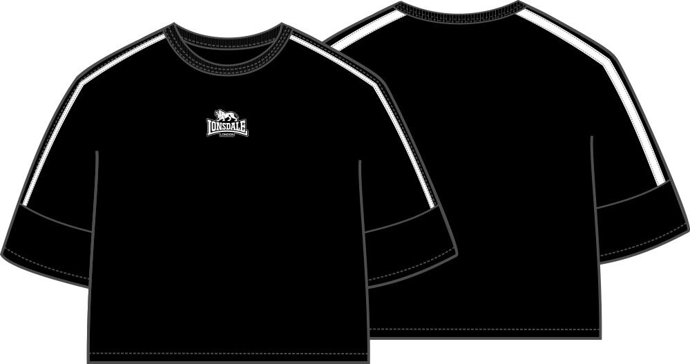 Lonsdale dámske oversized tričko s pruhmi