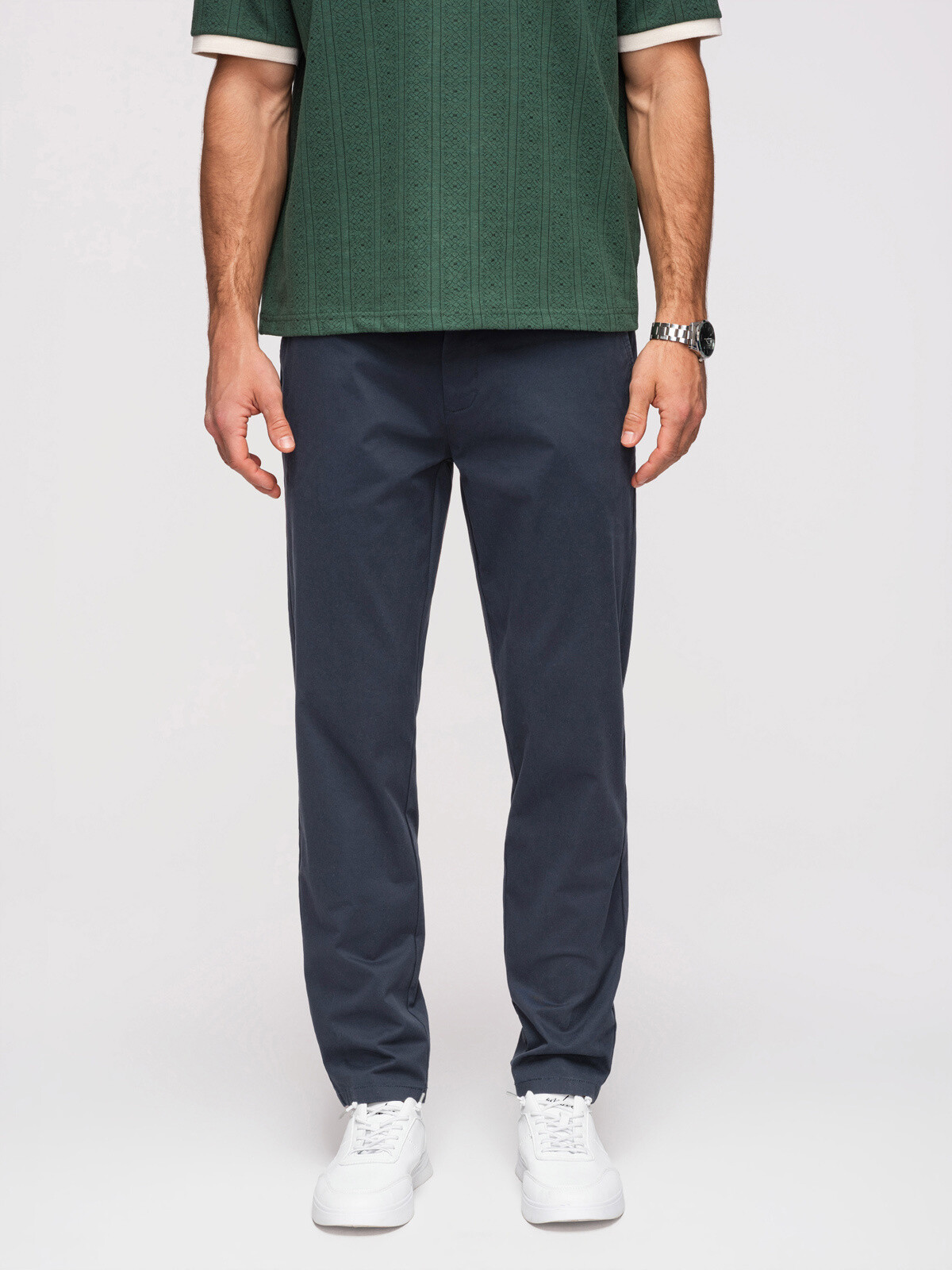 Pánske chino nohavice Ombre – modrá
