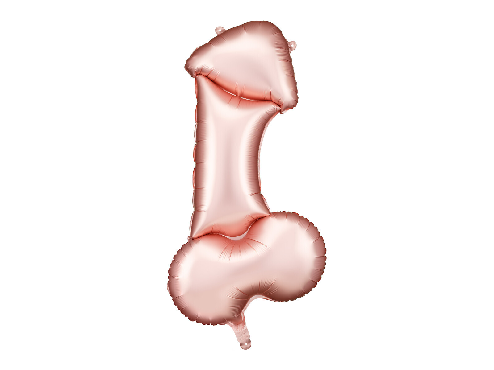 PartyDeco Fóliový balón v tvare údu - Rosegold 46 x 88 cm