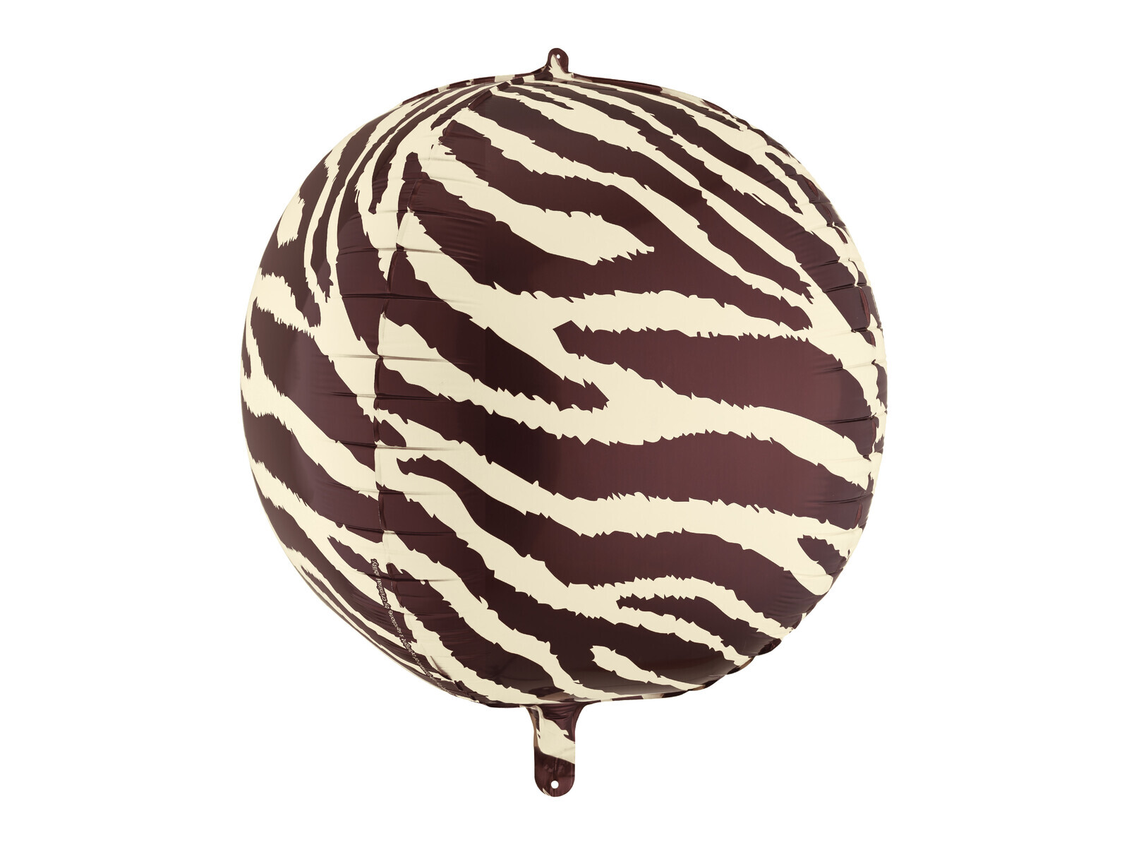 PartyDeco Fóliový balón - Zebra pruhy 50 cm