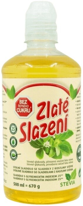 Cukr stop sirup 670 g - zlaté slazení výpredaj (pošk.obal)