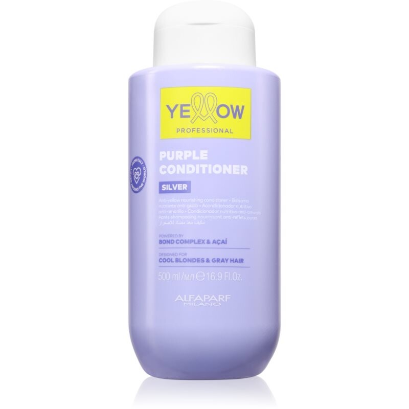 Yellow Professional Silver Purple Conditioner vyživujúci kondicionér neutralizujúci žlté tóny 500 ml