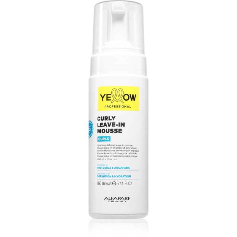 Yellow Professional Curls Curly Leave-in Mousse bezoplachová starostlivosť pre kučeravé vlasy 160 ml