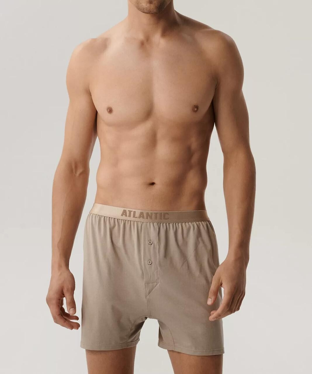 Boxerky Atlantic 2BMB-005 A'2 S-2XL Béžová XXL