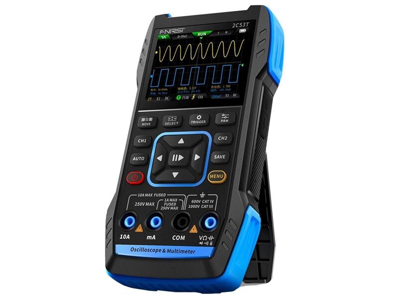 Osciloskop, funkčný generátor a multimeter FNIRSI 2C53T, 50MHz