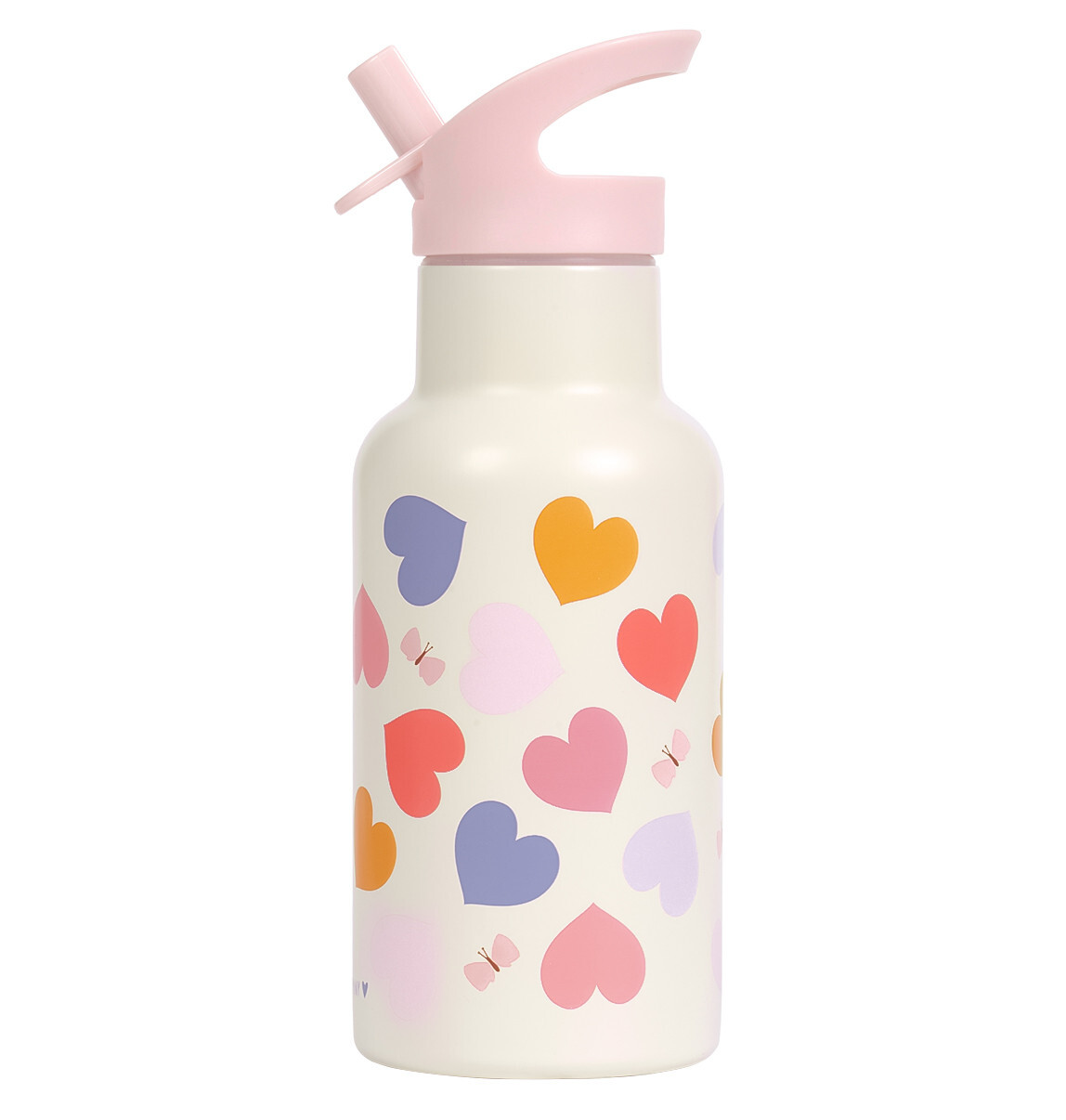 A Little Lovely Company – antikorová fľaša na pitie, 350 ml – srdce