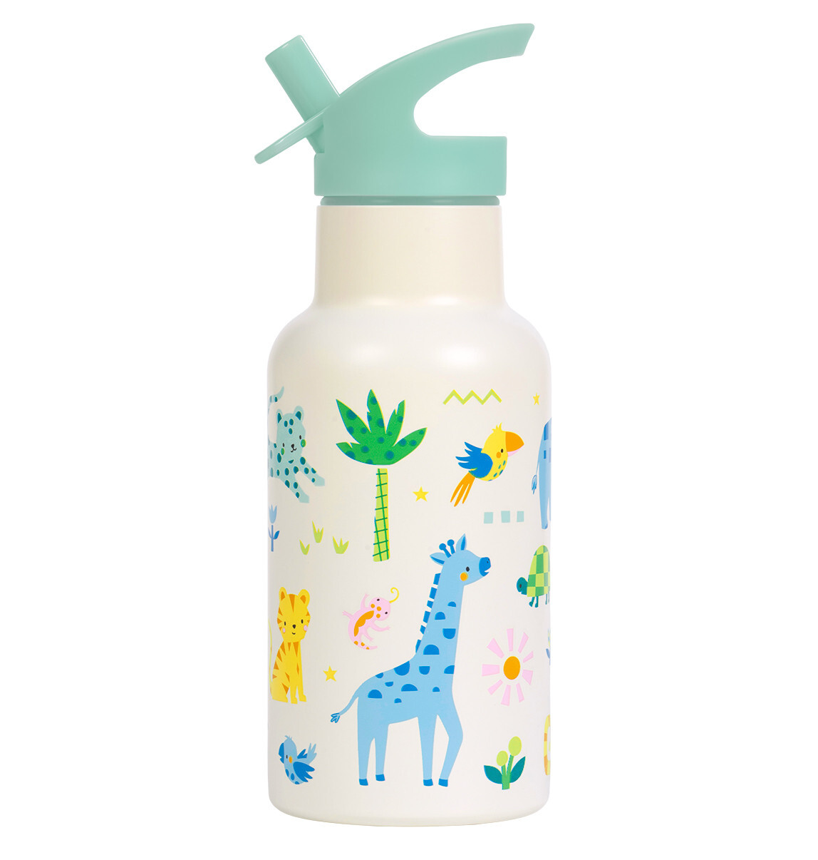 A Little Lovely Company – antikorová fľaša na pitie, 350 ml – džungľa