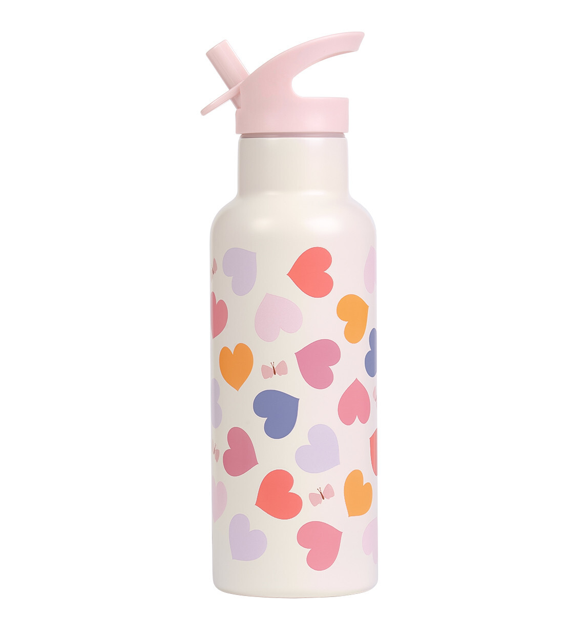 A Little Lovely Company – antikorová fľaša na pitie, 500 ml – srdce