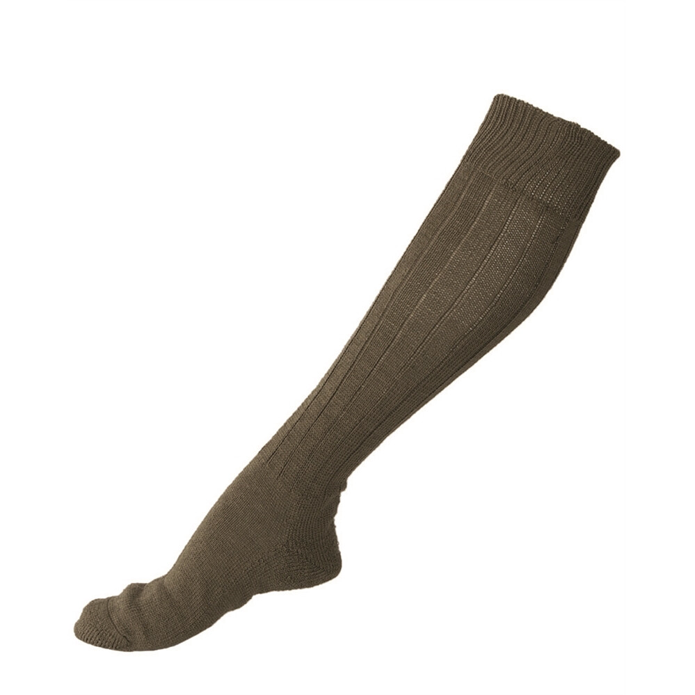 Podkolienky originálne pletené Bundeswehr - olivové, 2