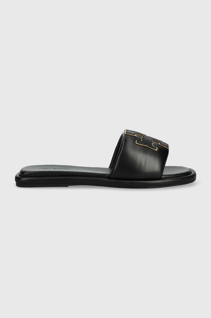 Kožené šľapky Tory Burch Double T Sport Slide