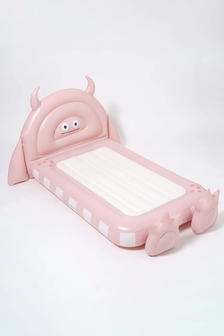 Nafukovacia posteľ pre deti SunnyLife Bed Monster Pink