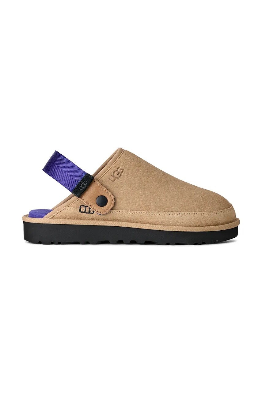 Semišové šľapky UGG M Goldencoast Clog II