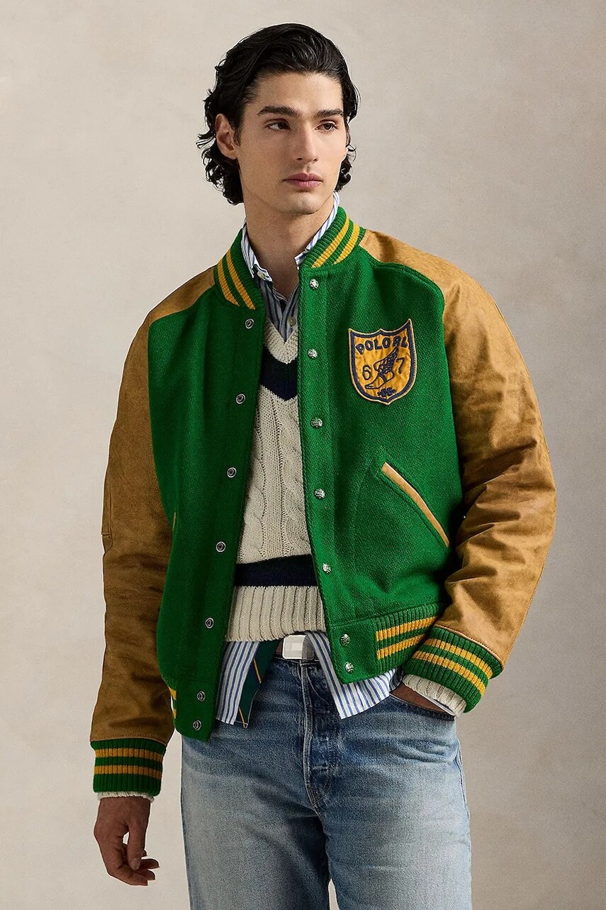 Bunda Polo Ralph Lauren Lttrmn Jkt Lined