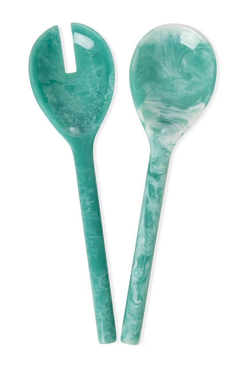 Šalátové lyžice Rice Soft Green 27 cm 2-pak
