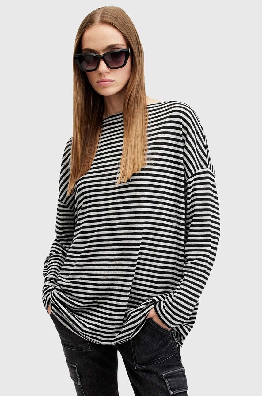 Blúzka AllSaints RITA STRIPE TEE
