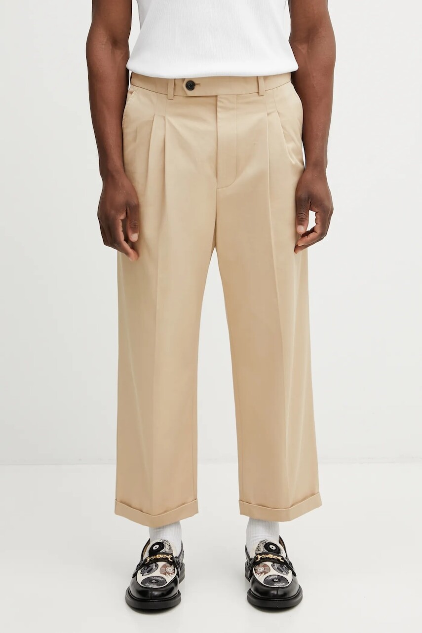 Nohavice Drôle de Monsieur Pantalon Cropped a Plis