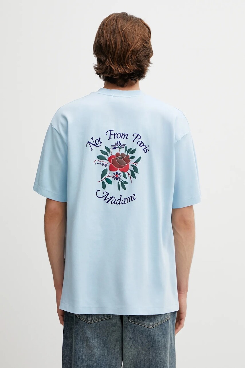 Bavlnené tričko Drôle de Monsieur T-Shirt Slogan Rose