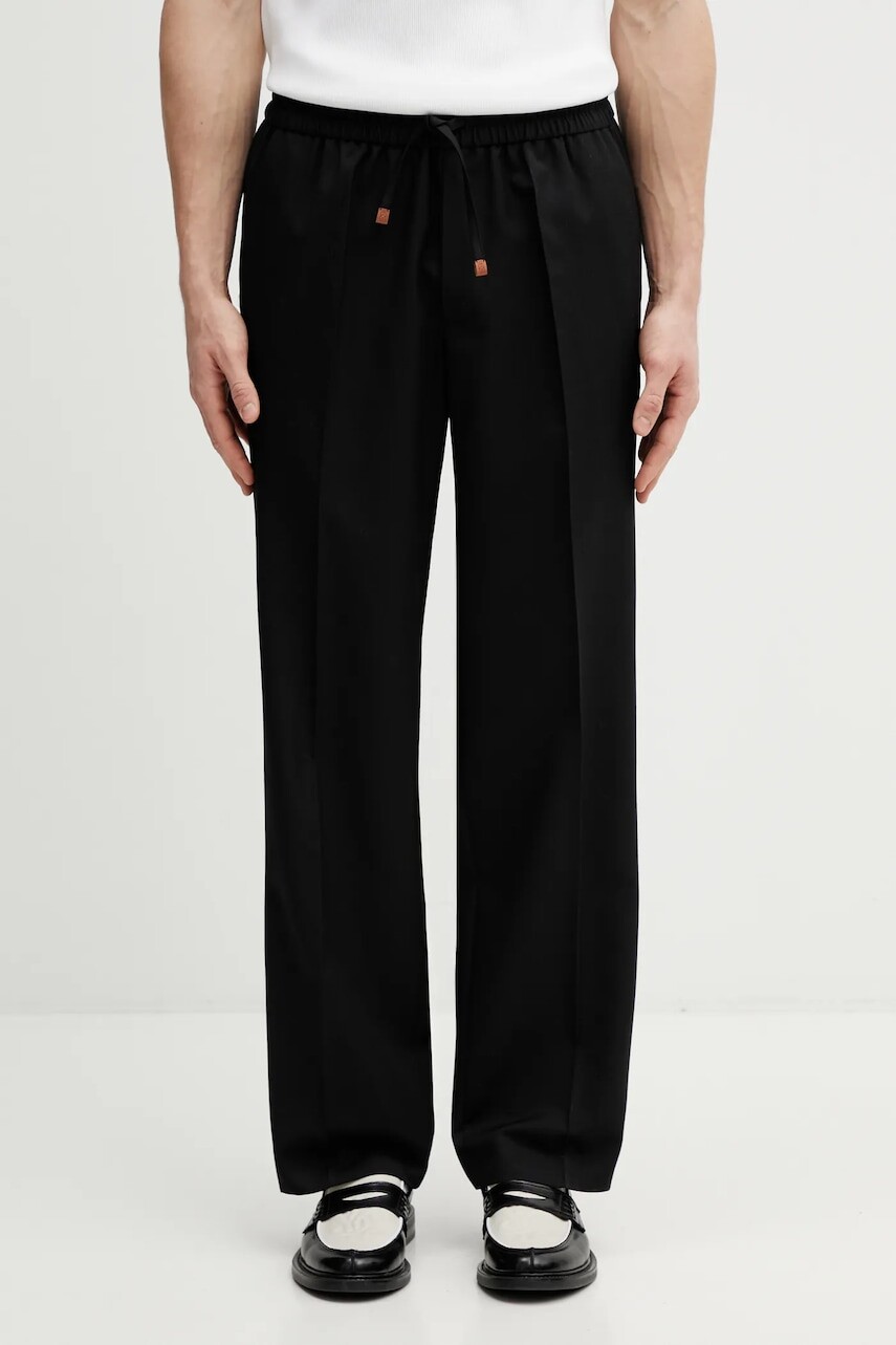 Nohavice s prímesou vlny Drôle de Monsieur Pantalon Droit