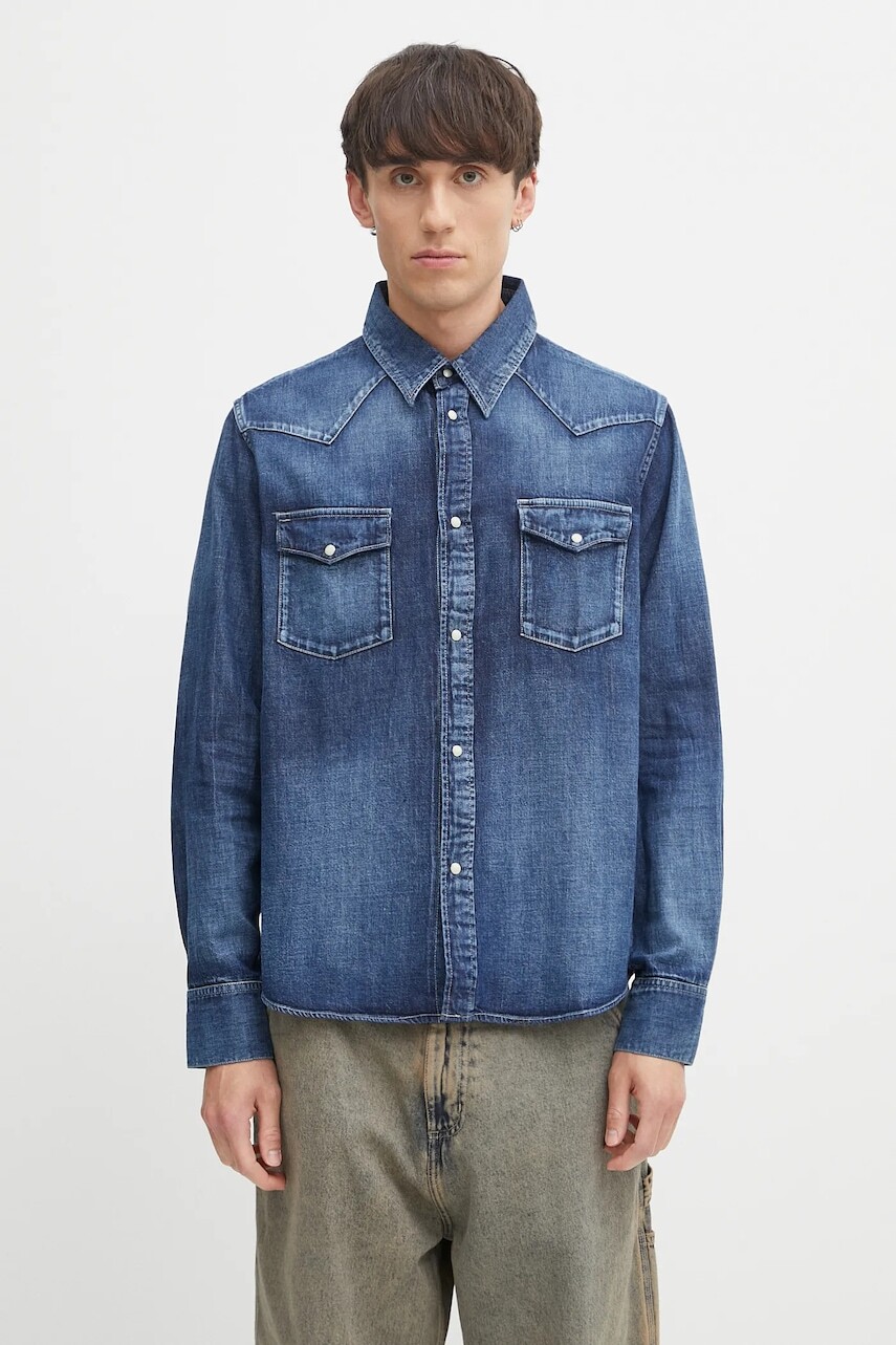 Rifľová košeľa Visvim social sculpture shirt