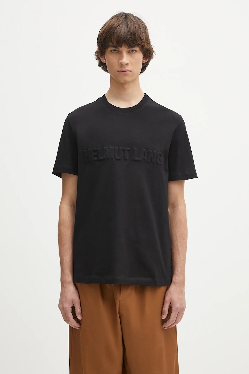 Bavlnené tričko Helmut Lang EMBOSSED.TEE.ROUNDED