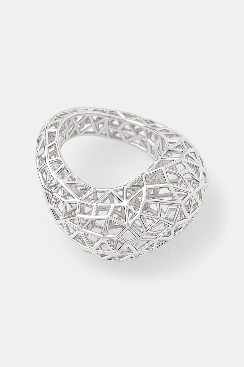 Strieborný prsteň Tom Wood Maze Ring