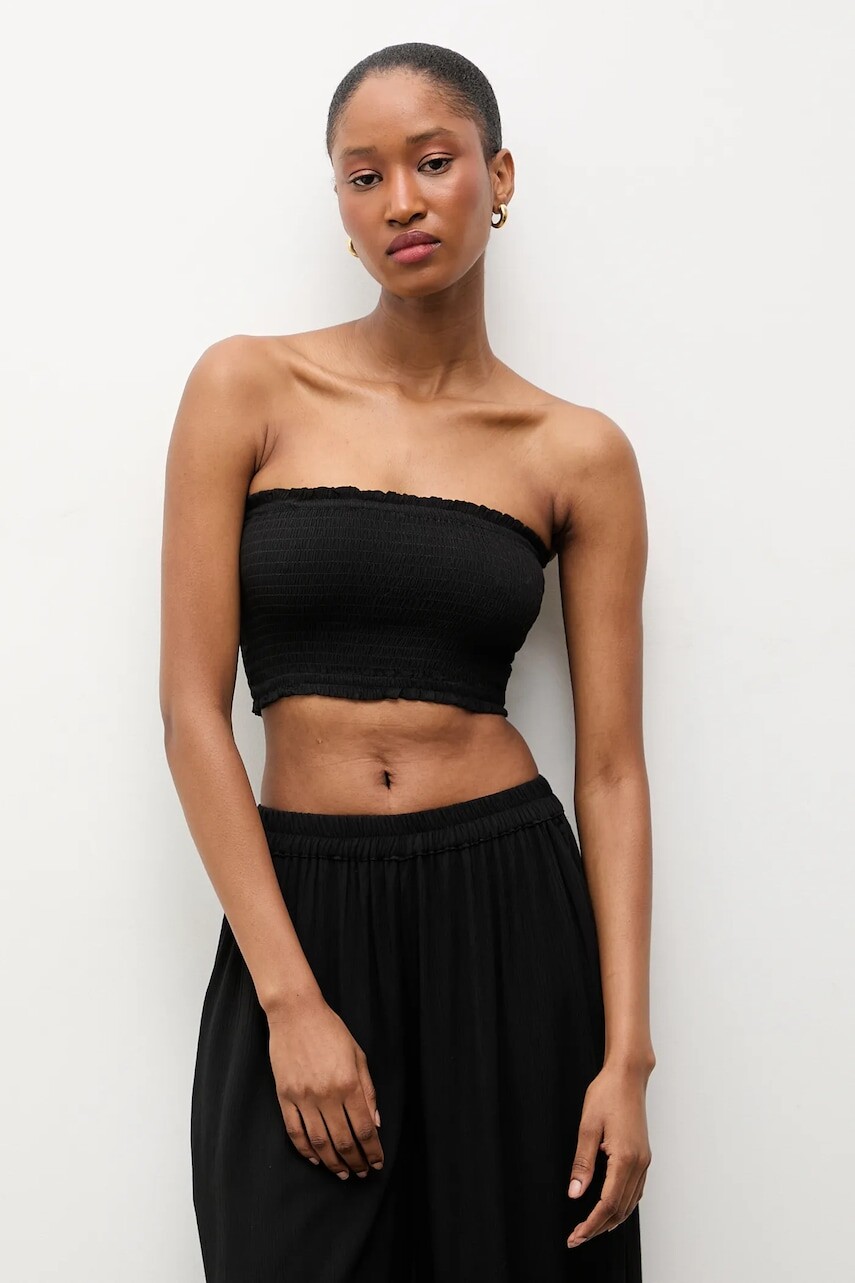 Answear.LAB crop top dámsky s viskózou