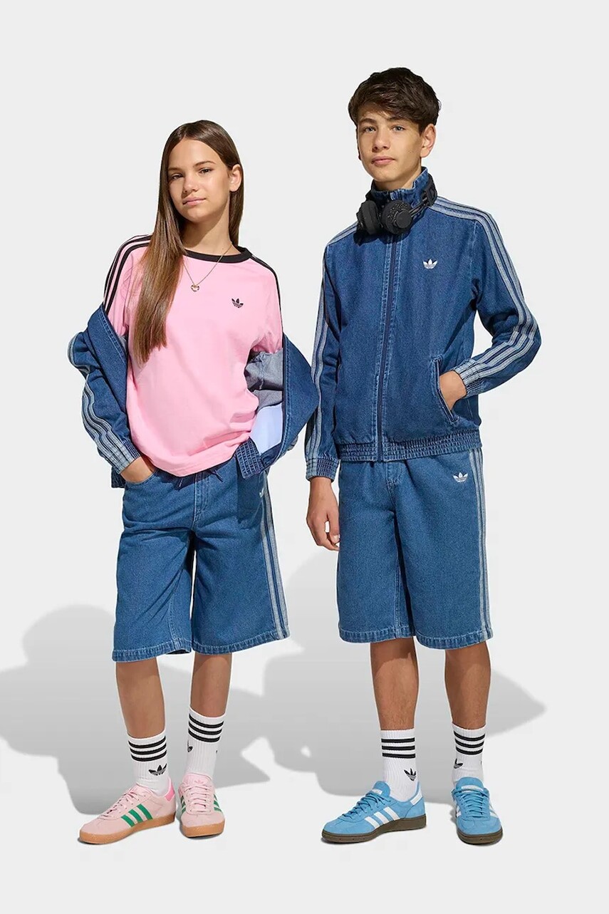 Detské rifľové krátke nohavice adidas Originals
