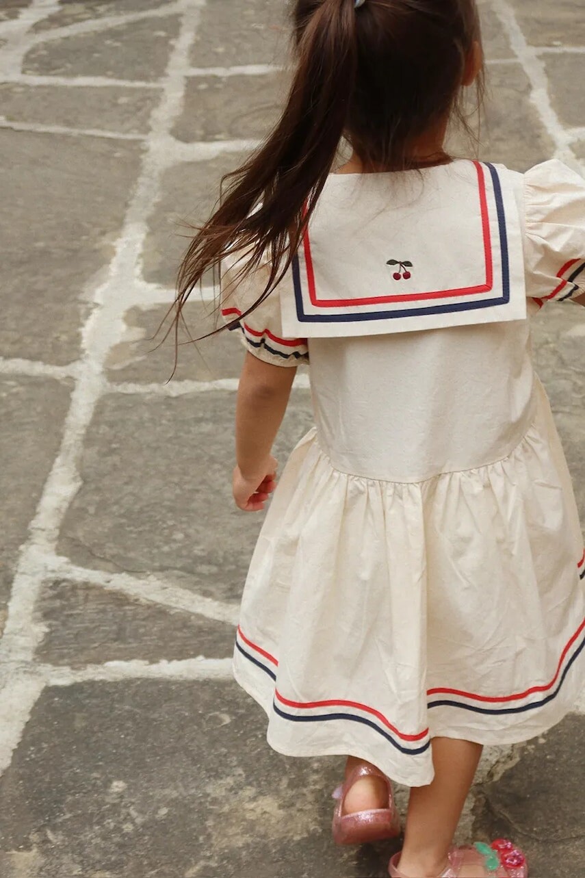 Dievčenské bavlnené šaty Konges Sløjd ALLIE DRESS GOTS