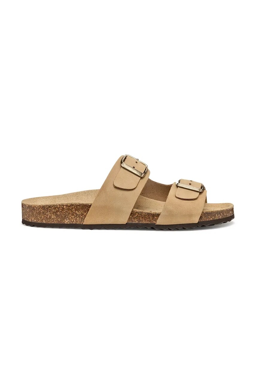 Semišové šľapky Geox D BRIONIA