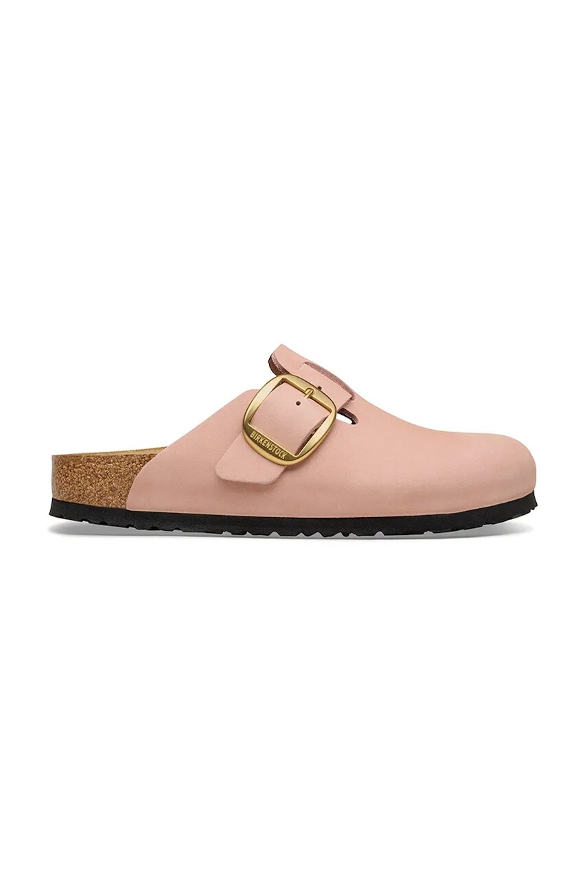 Birkenstock šľapky mules dámske nubukové Boston Big Buckle