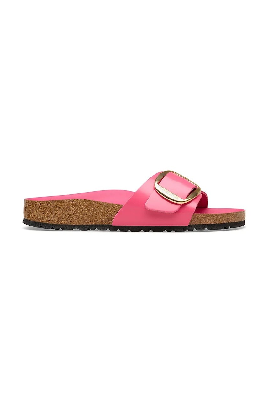 Birkenstock šľapky na plochom podpätku dámske kožené