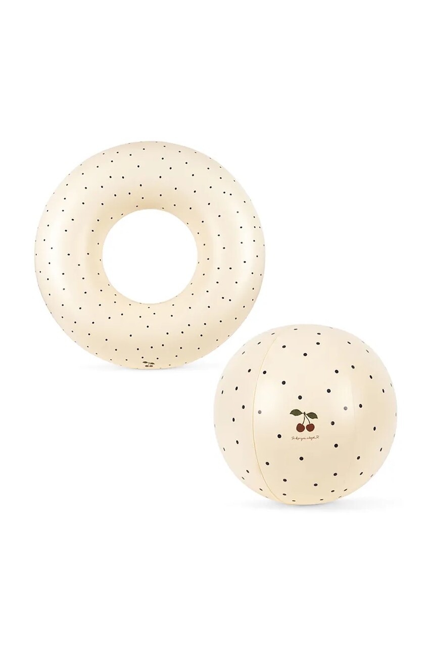 Detské plávacie koleso Konges Sløjd SWIM RING AND BEACH BALL SET