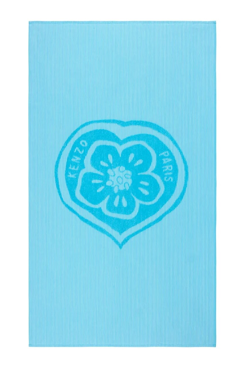 Bavlnený plážový uterák Kenzo KHEART Turquoise 90 x 160 cm
