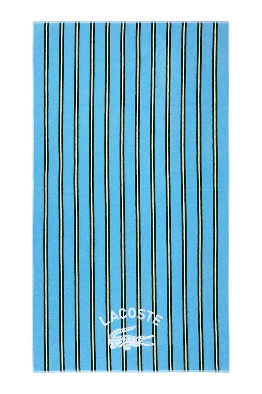 Bavlnený plážový uterák Lacoste LSUNSTRI Baltic 90 x 160 cm