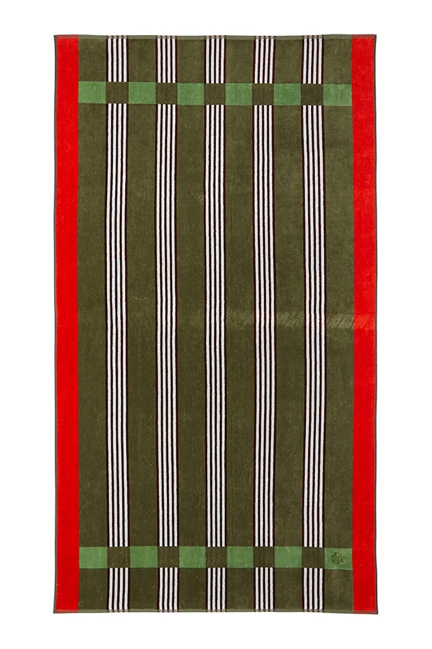 Bavlnený plážový uterák BOSS VENTO Kaki 90 x 160 cm