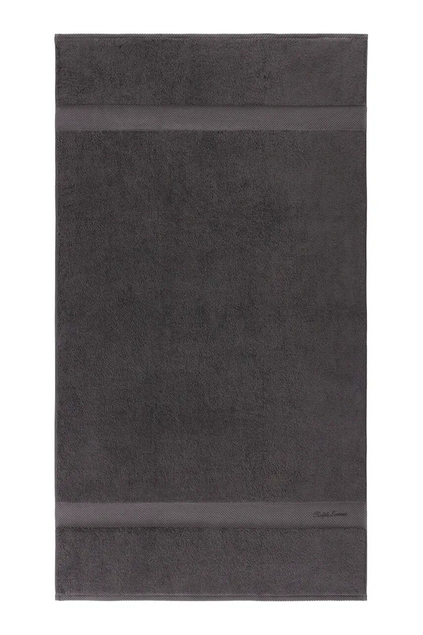 Stredný bavlnený uterák Ralph Lauren DULANEY Graphite 75 x 137 cm