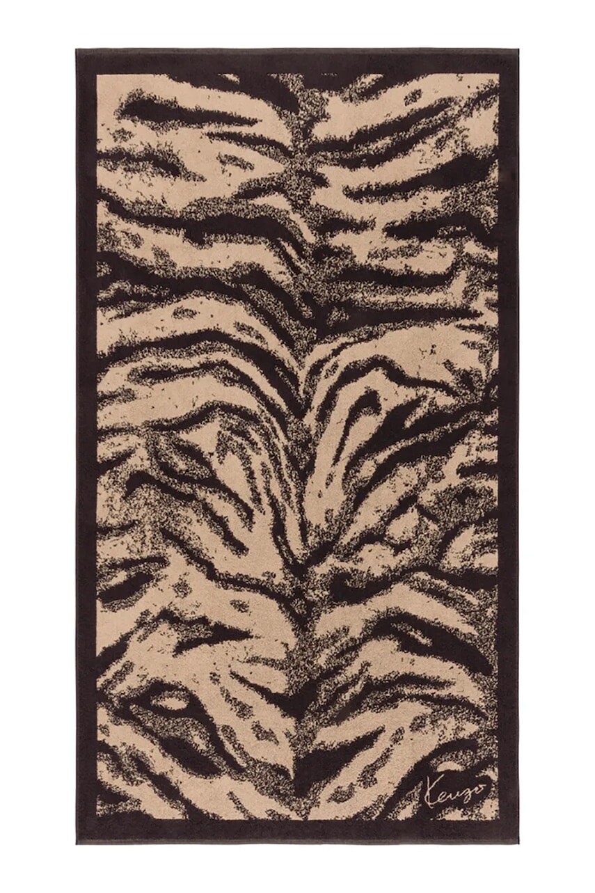 Bavlnený plážový uterák Kenzo KFAUVE Naturel 90 x 160 cm