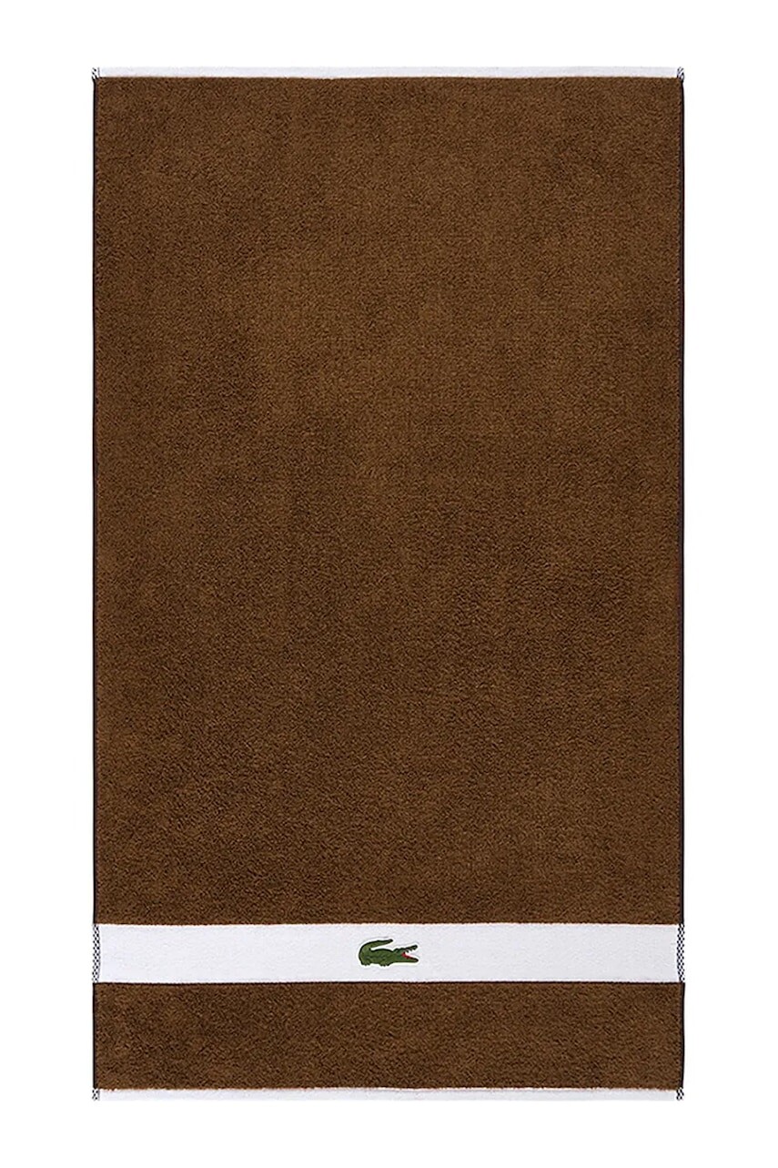 Malý bavlnený uterák Lacoste LCASUAL Pecan 55 x 100 cm