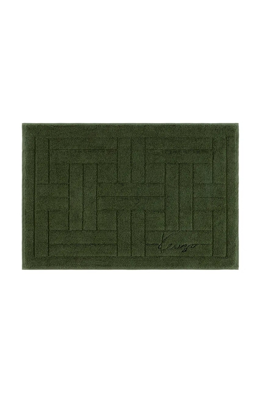 Bavlnený kúpeľňový koberec Kenzo KWEAVE Kaki 55 x 80 cm