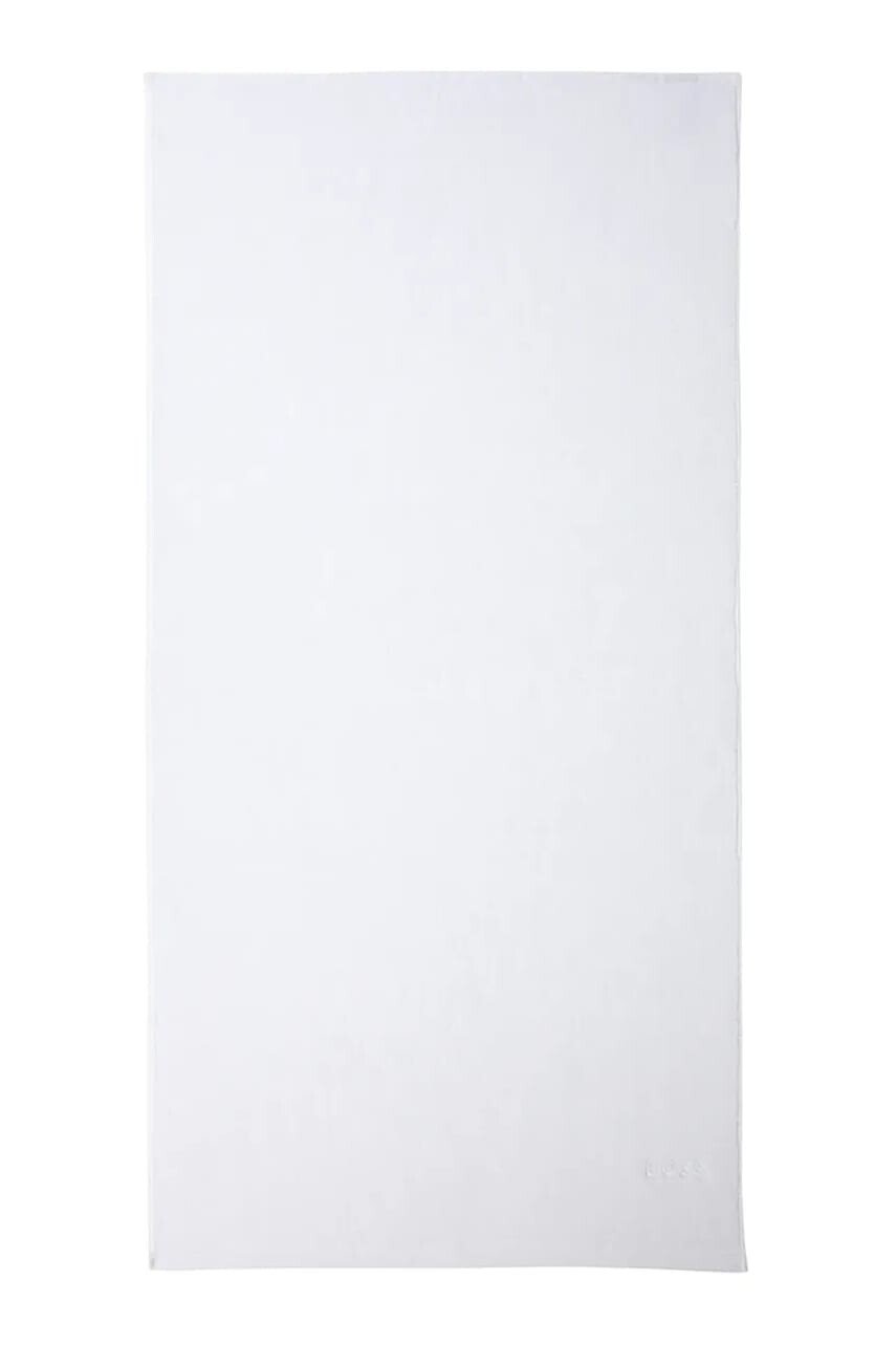 Stredný bavlnený uterák BOSS EDGE White 70 x 140 cm